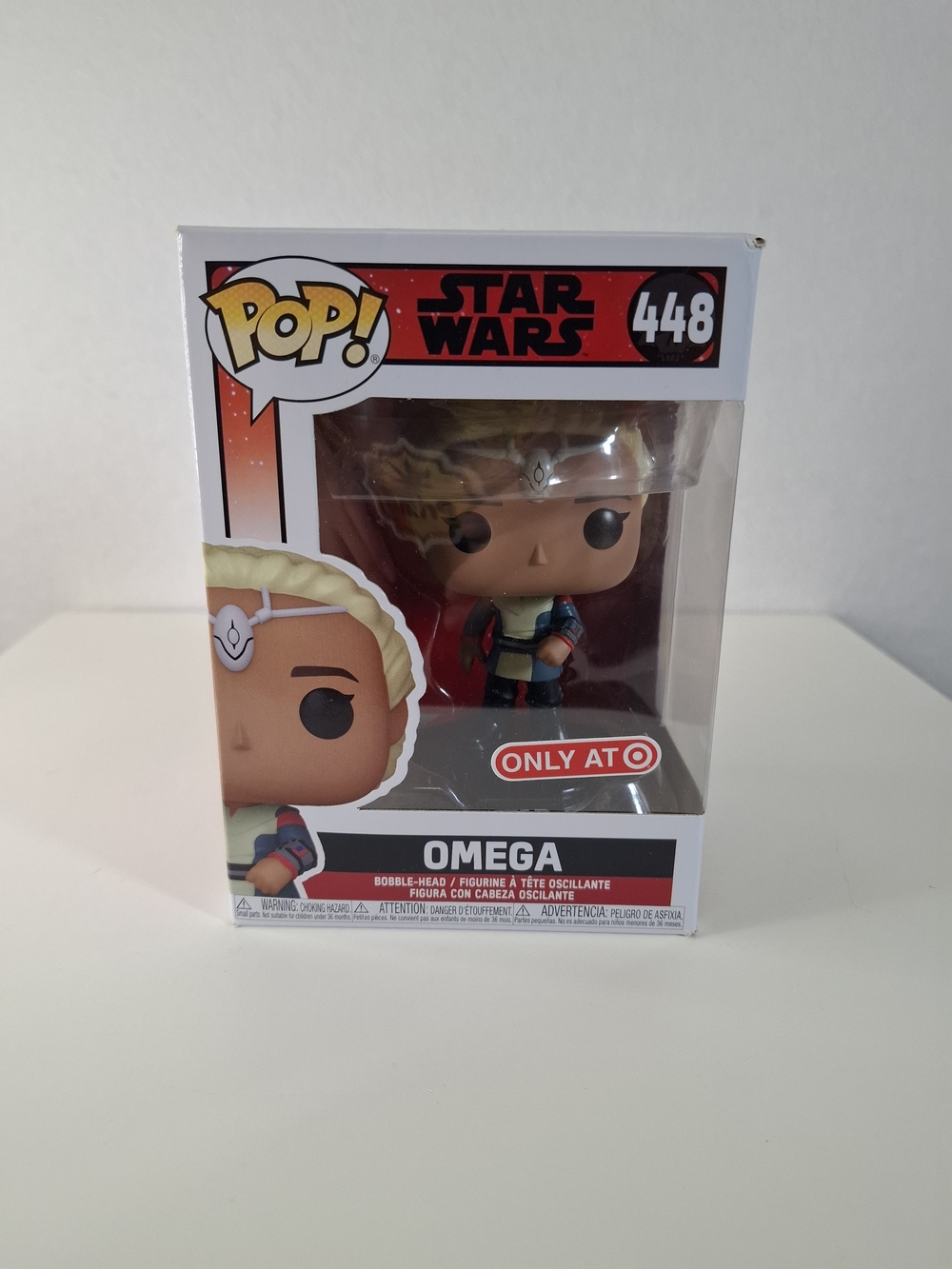 Funko Pop! Star Wars Omega #448 Vinyl Figure — Blonde / Red / Blue